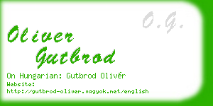 oliver gutbrod business card